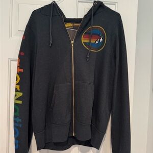Aviator Nation black Zip-Up Hoodie